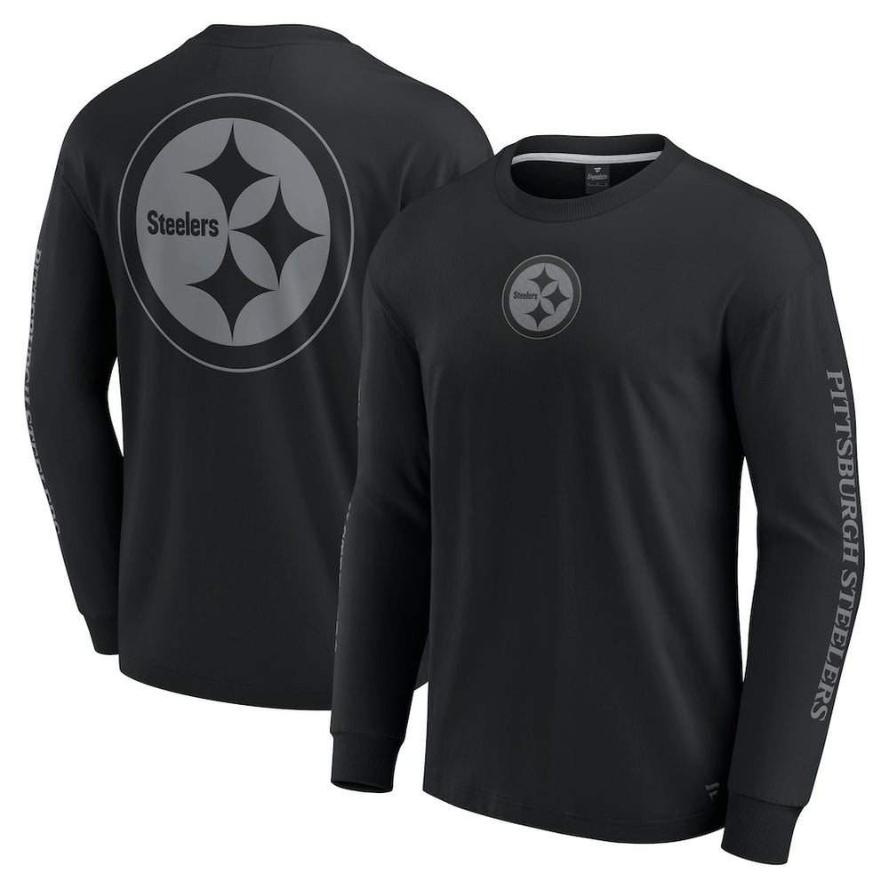 Fanatics Pittsburgh Steelers Unisex Elements Strive Long Sleeve T-Shirt Black