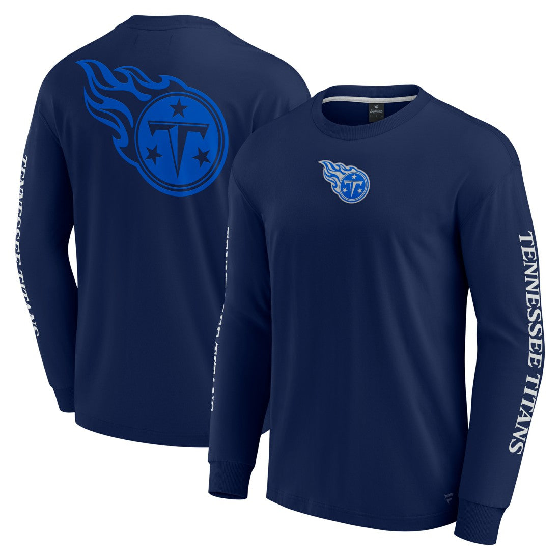 Fanatics Tennessee Titans Unisex Elements Strive Long Sleeve T-Shirt Navy