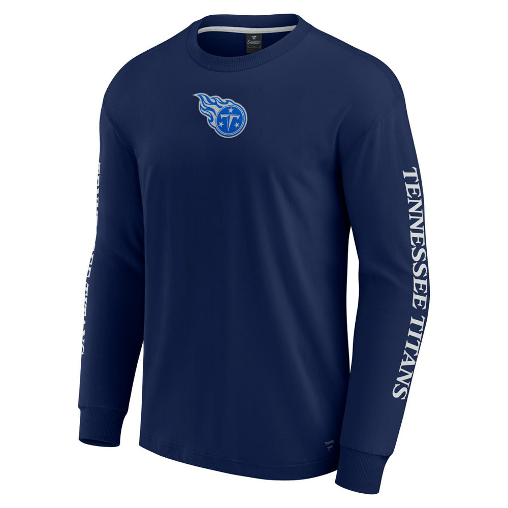 Fanatics Tennessee Titans Unisex Elements Strive Long Sleeve T-Shirt Navy