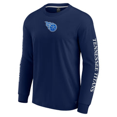 Fanatics Tennessee Titans Unisex Elements Strive Long Sleeve T-Shirt Navy
