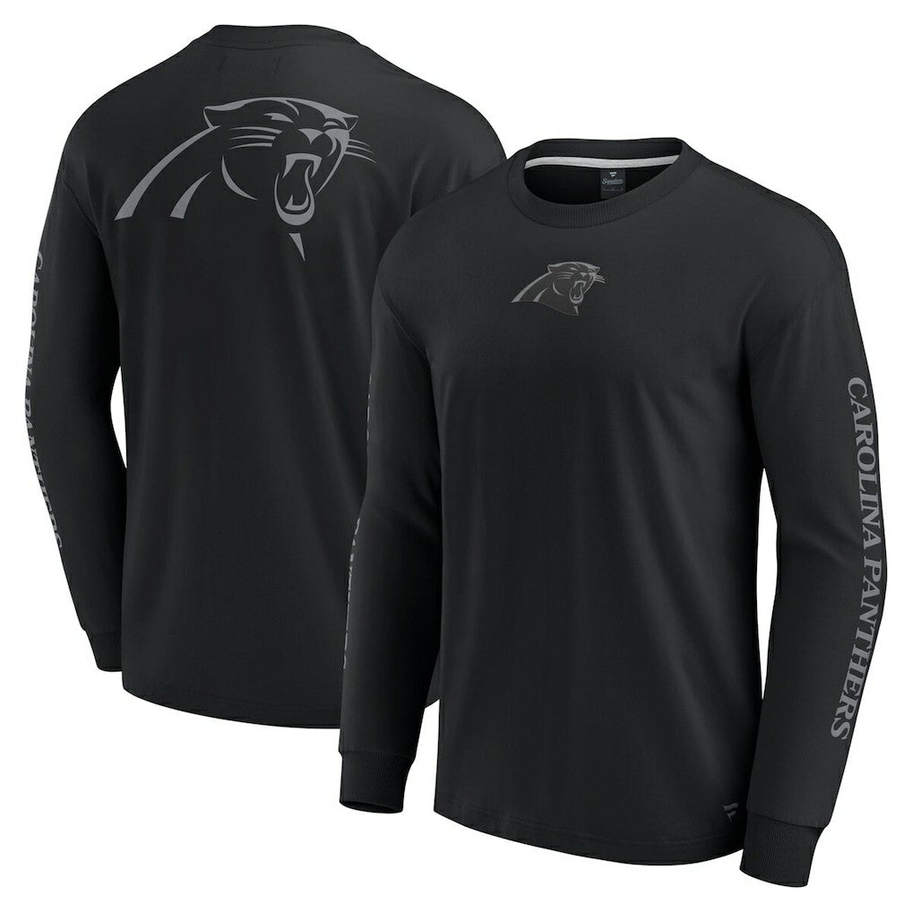 Fanatics Carolina Panthers Unisex Elements Strive Long Sleeve T-Shirt Black