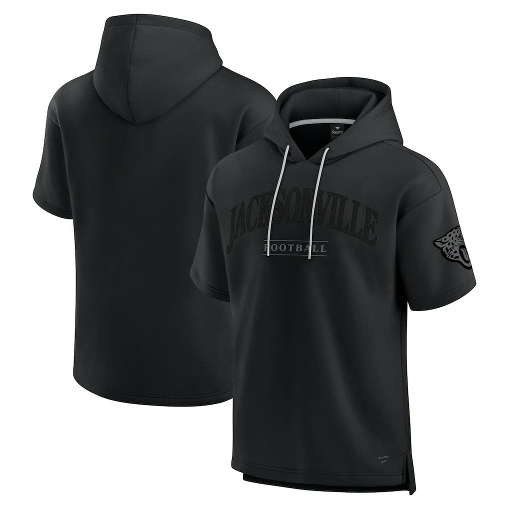 Fanatics Jacksonville Jaguars Unisex Elements Ready Short Sleeve Pullover Hoodie Black