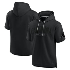 Fanatics Carolina Panthers Unisex Elements Ready Short Sleeve Pullover Hoodie Black