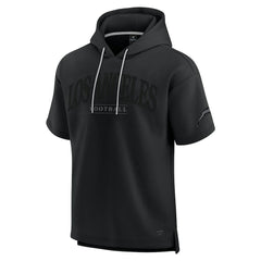 Fanatics Los Angeles Chargers Unisex Elements Ready Short Sleeve Pullover Hoodie Black