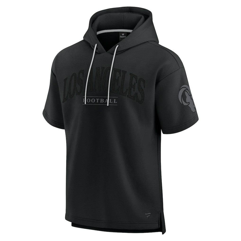 Fanatics Los Angeles Rams Unisex Elements Ready Short Sleeve Pullover Hoodie Black