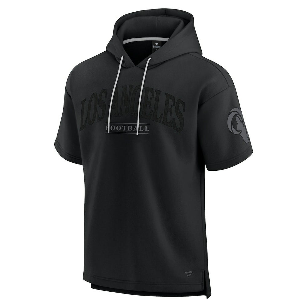 Fanatics Los Angeles Rams Unisex Elements Ready Short Sleeve Pullover Hoodie Black