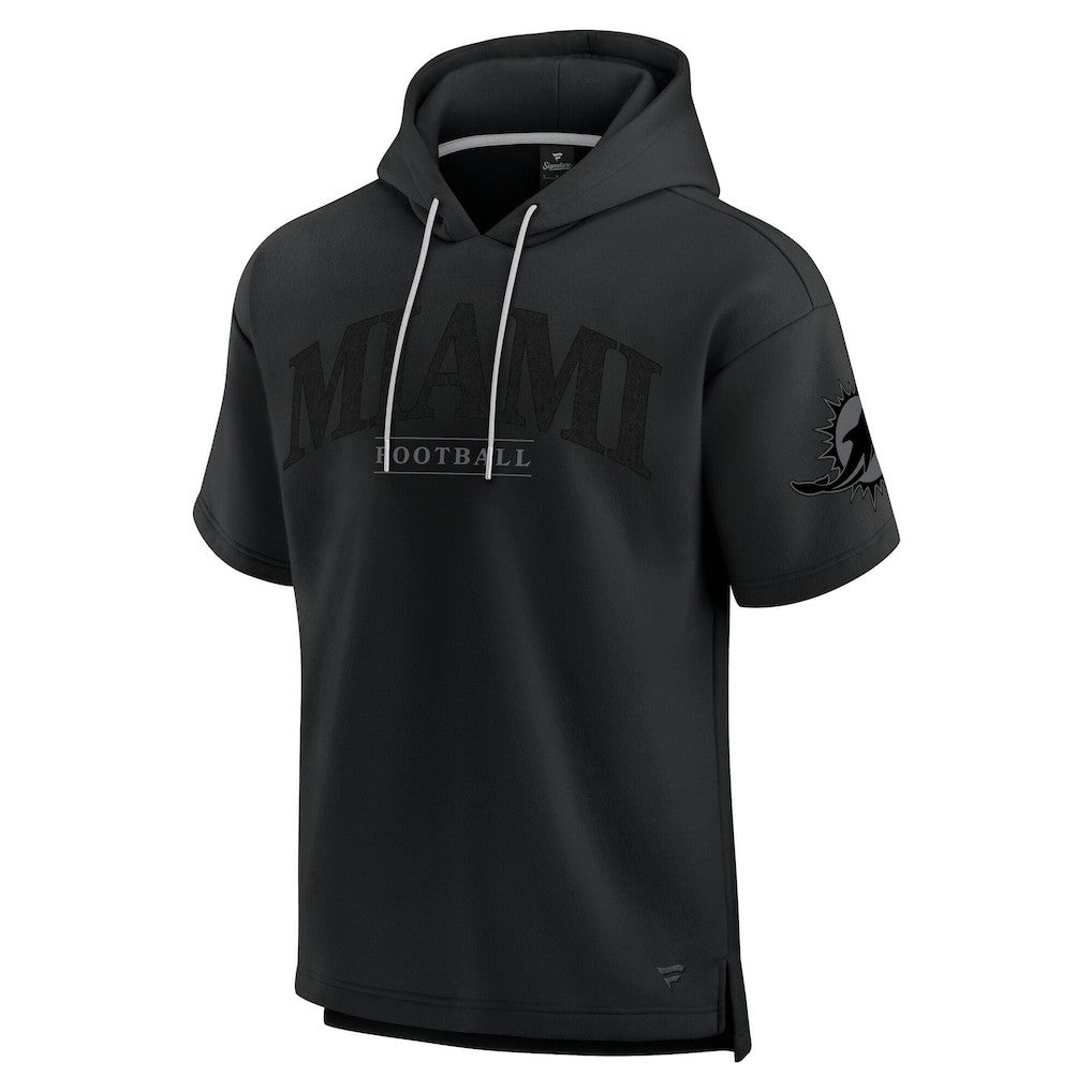 Fanatics Miami Dolphins Unisex Elements Ready Short Sleeve Pullover Hoodie Black