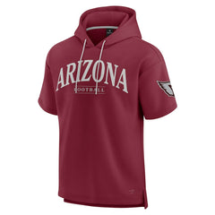 Fanatics Arizona Cardinals Unisex Elements Ready Short Sleeve Pullover Hoodie Cardinal