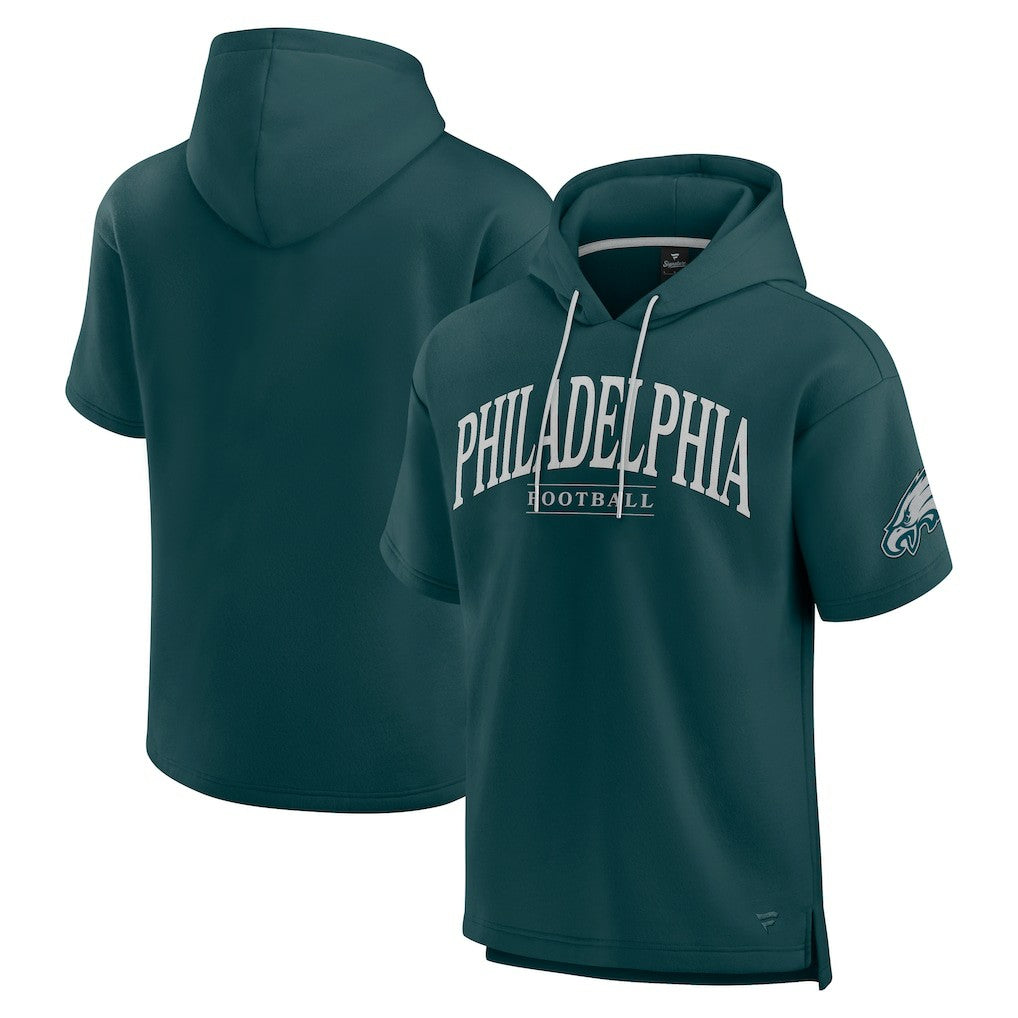 Fanatics Philadelphia Eagles Unisex Elements Ready Short Sleeve Pullover Hoodie Green