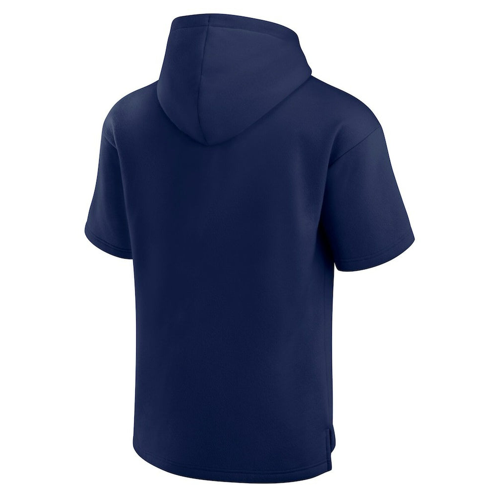 Fanatics Seattle Seahawks Unisex Elements Ready Short Sleeve Pullover Hoodie College Navy