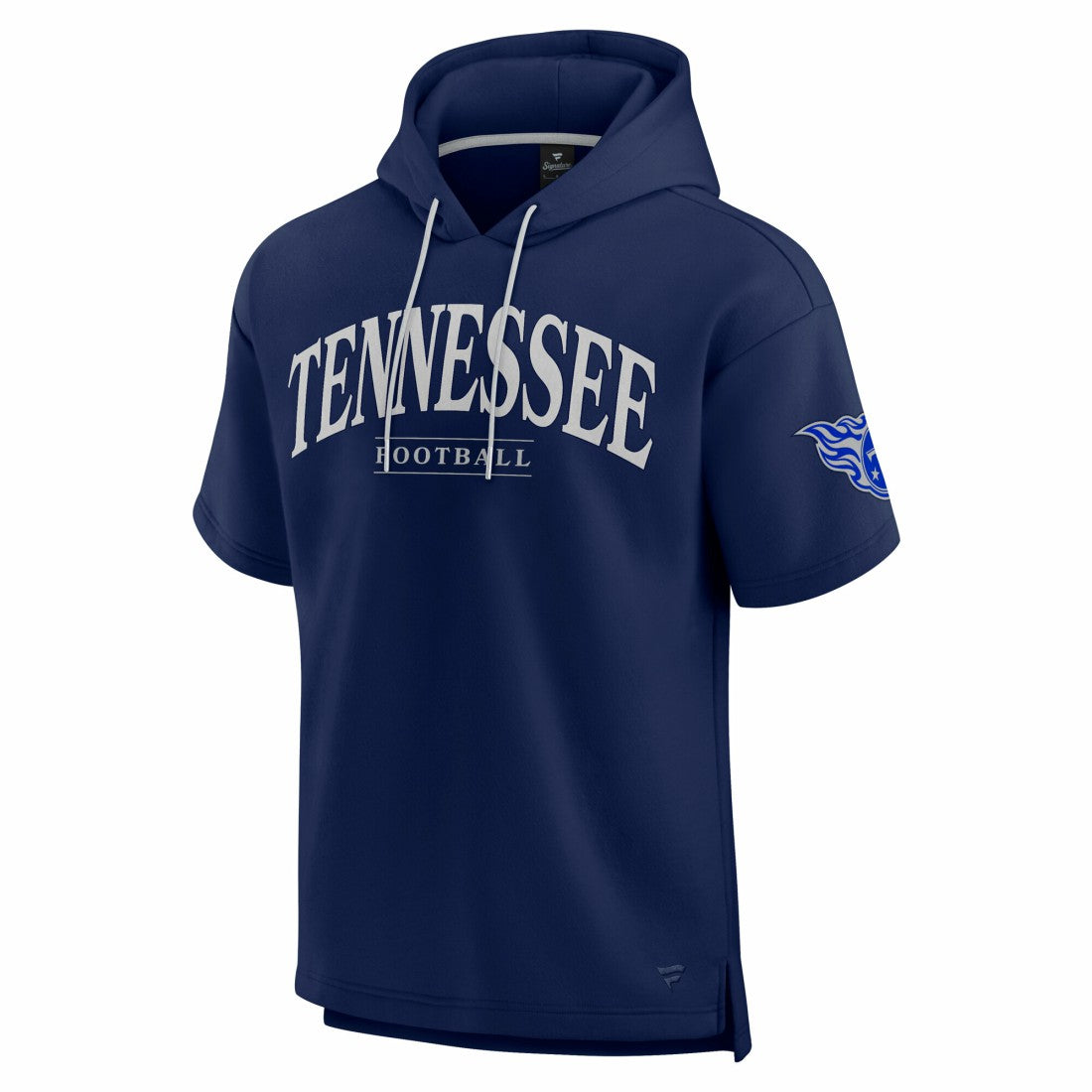 Fanatics Tennessee Titans Unisex Elements Ready Short Sleeve Pullover Hoodie Navy