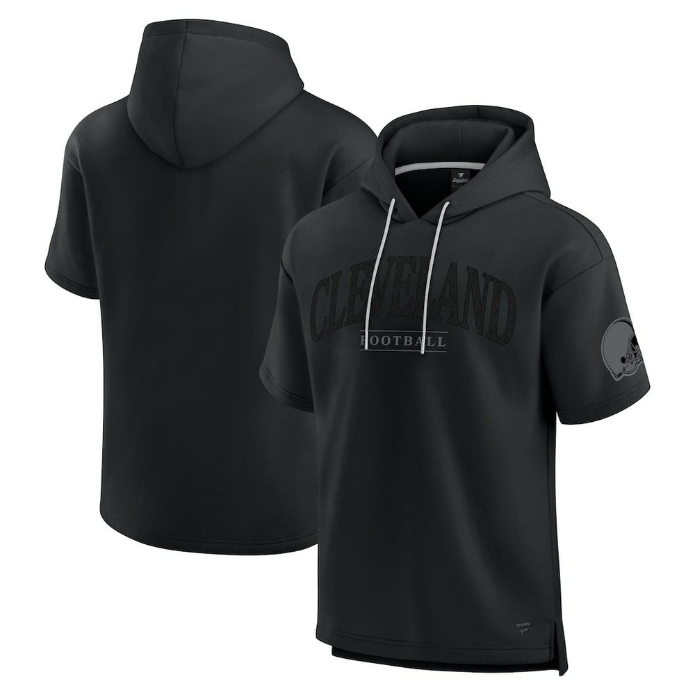 Fanatics Cleveland Browns Unisex Elements Ready Short Sleeve Pullover Hoodie Black