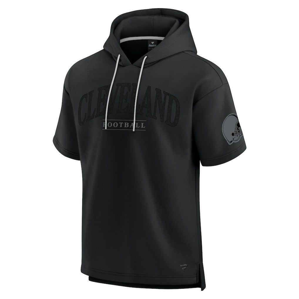 Fanatics Cleveland Browns Unisex Elements Ready Short Sleeve Pullover Hoodie Black