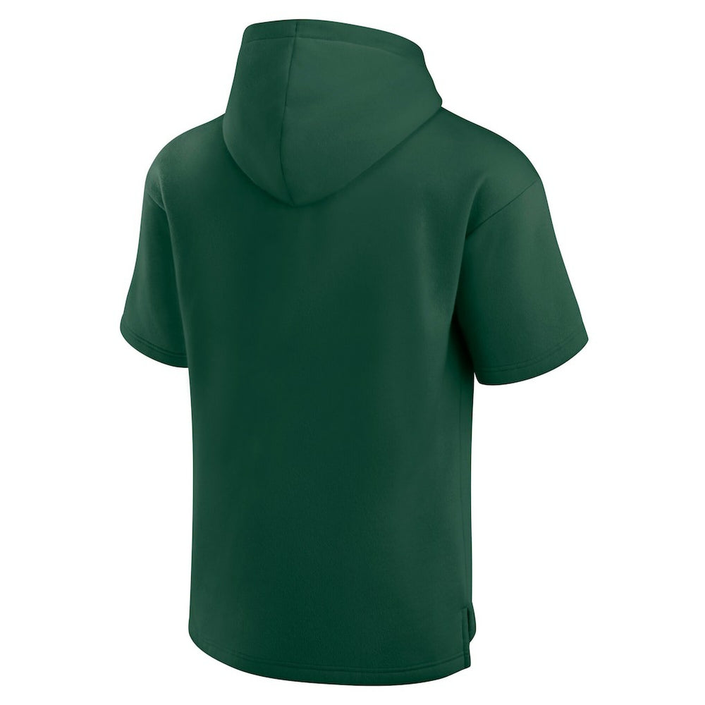 Fanatics Green Bay Packers Unisex Elements Ready Short Sleeve Pullover Hoodie Green