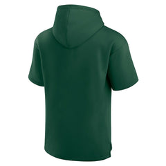 Fanatics Green Bay Packers Unisex Elements Ready Short Sleeve Pullover Hoodie Green