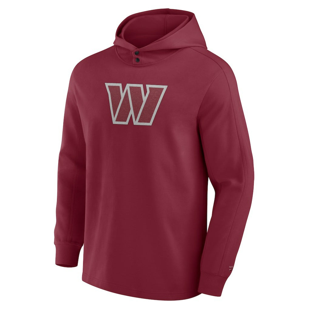 Fanatics Washington Commanders Elements Blaze Tri-Blend Long Sleeve Hoodie T-Shirt Burgundy