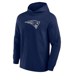 Fanatics New England Patriots Elements Blaze Tri-Blend Long Sleeve Hoodie T-Shirt Navy