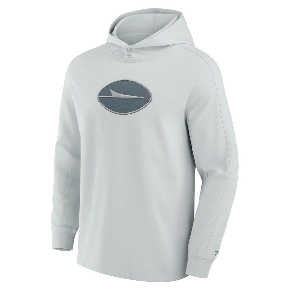 Fanatics New York Jets Elements Blaze Tri-Blend Long Sleeve Hoodie T-Shirt Gray