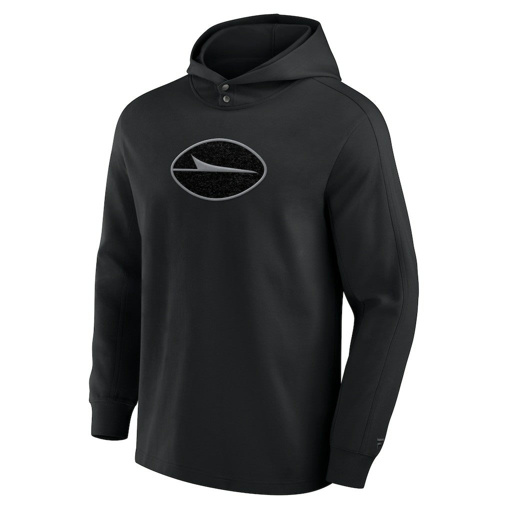 Fanatics New York Jets Elements Blaze Tri-Blend Long Sleeve Hoodie T-Shirt Black