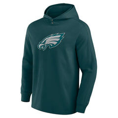 Fanatics Philadelphia Eagles Elements Blaze Tri-Blend Long Sleeve Hoodie T-Shirt Midnight Green
