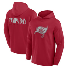 Fanatics Tampa Bay Buccaneers Elements Blaze Tri-Blend Long Sleeve Hoodie T-Shirt Red