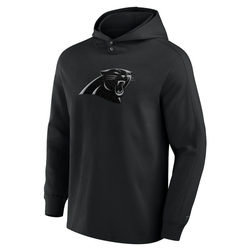 Fanatics Carolina Panthers Elements Blaze Tri-Blend Long Sleeve Hoodie T-Shirt Black