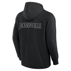 Fanatics Jacksonville Jaguars Elements Blaze Tri-Blend Long Sleeve Hoodie T-Shirt Black