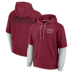 Fanatics Washington Commanders Unisex Sleek Elements Pullover Hoodie Burgundy