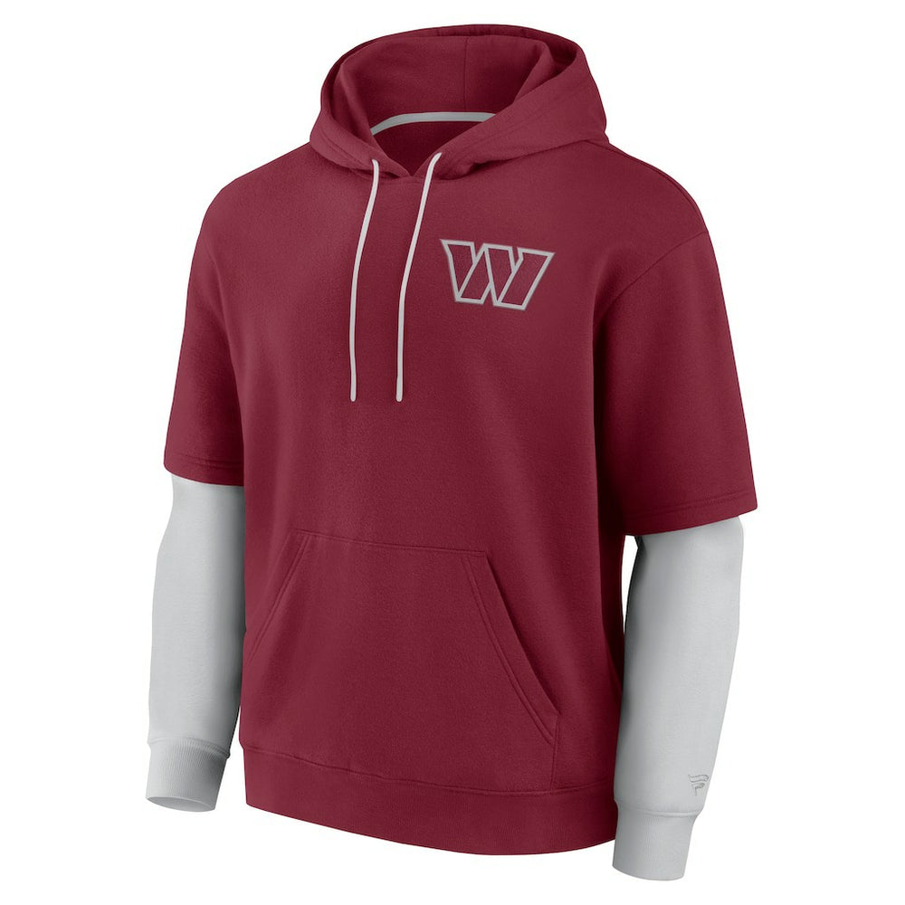 Fanatics Washington Commanders Unisex Sleek Elements Pullover Hoodie Burgundy