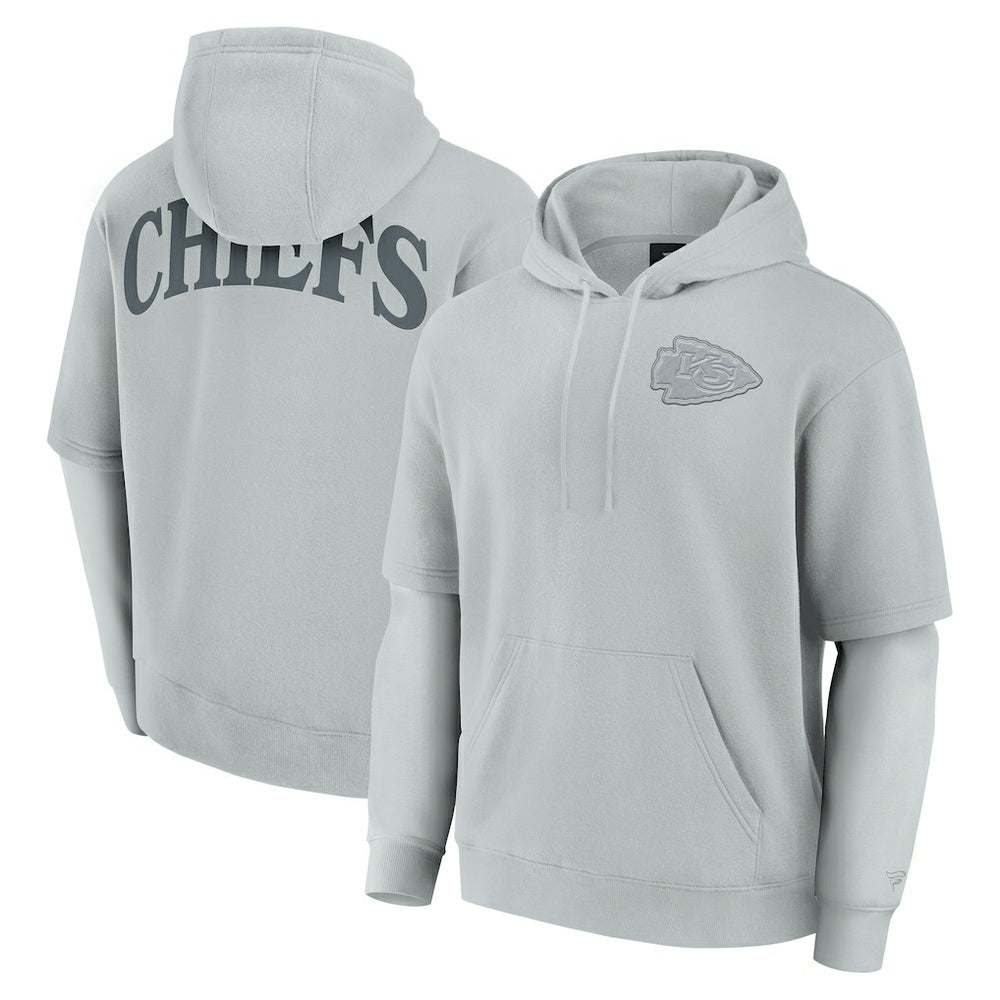 Fanatics Kansas City Chiefs Unisex Elements Sleek Pullover Hoodie Gray