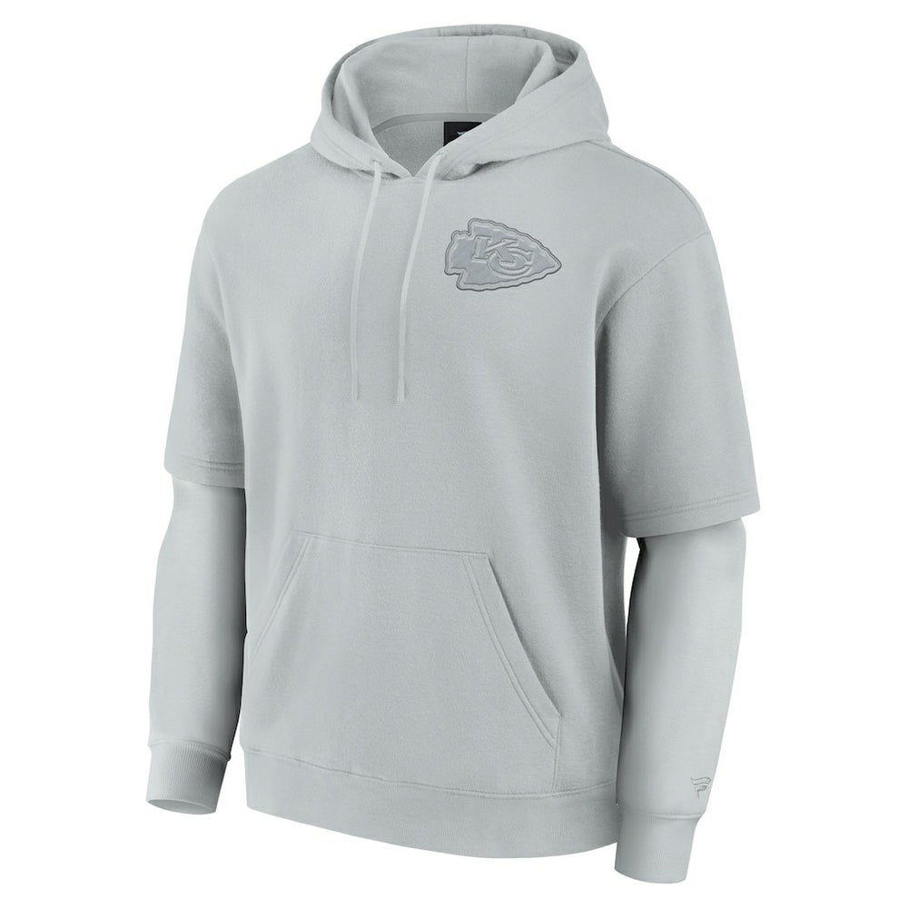 Fanatics Kansas City Chiefs Unisex Elements Sleek Pullover Hoodie Gray