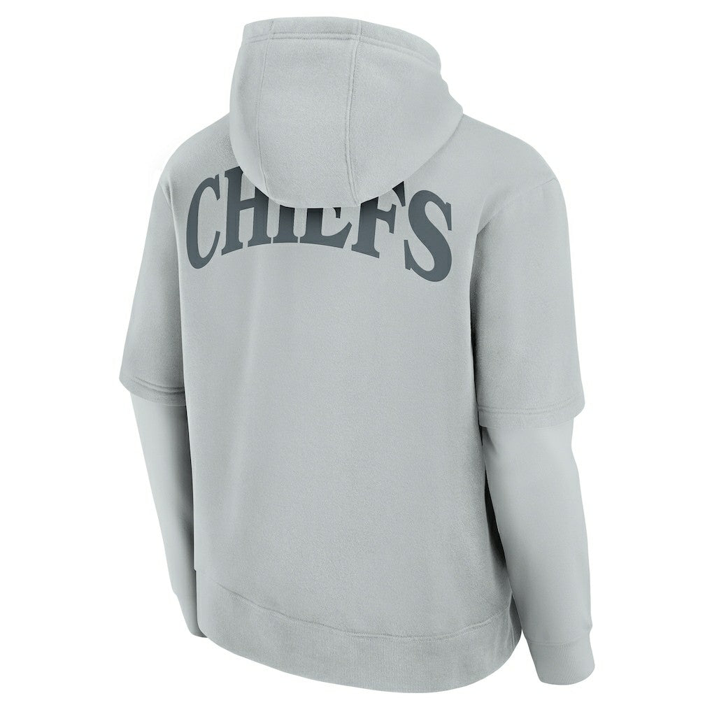 Fanatics Kansas City Chiefs Unisex Elements Sleek Pullover Hoodie Gray