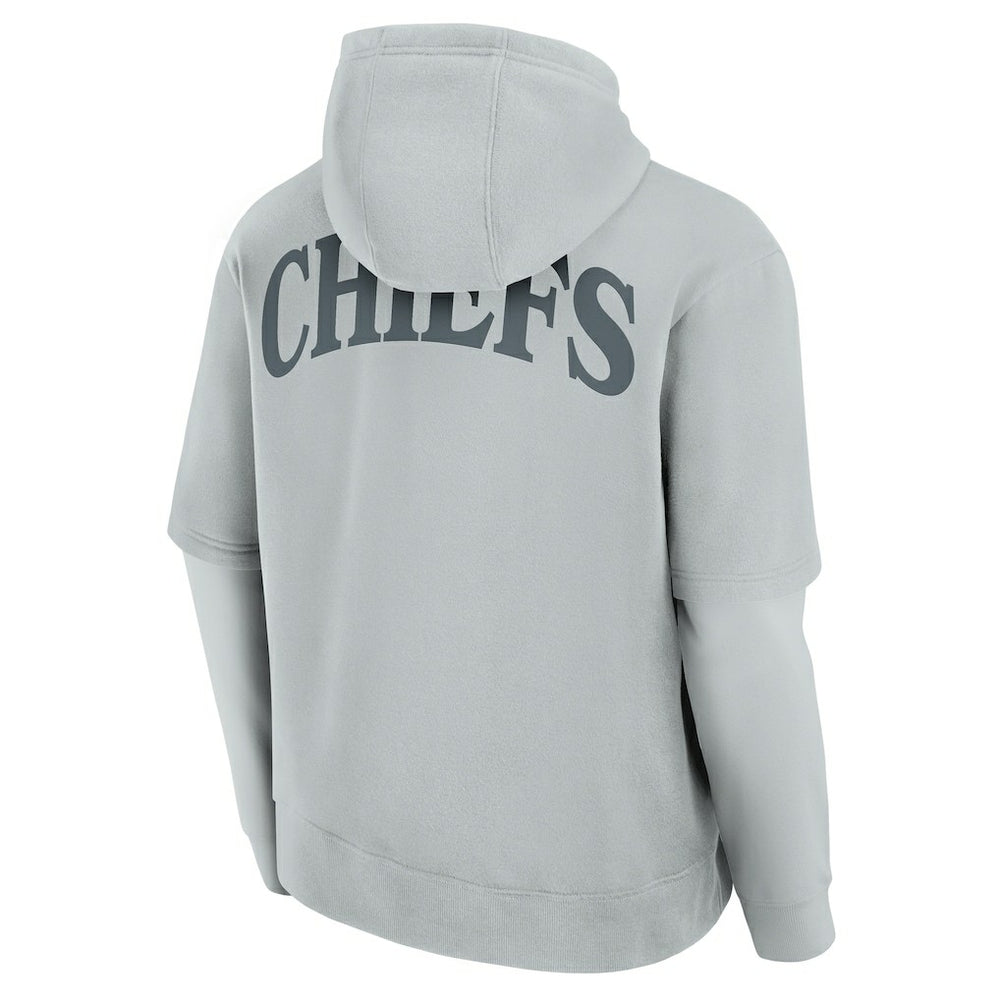 Fanatics Kansas City Chiefs Unisex Elements Sleek Pullover Hoodie Gray