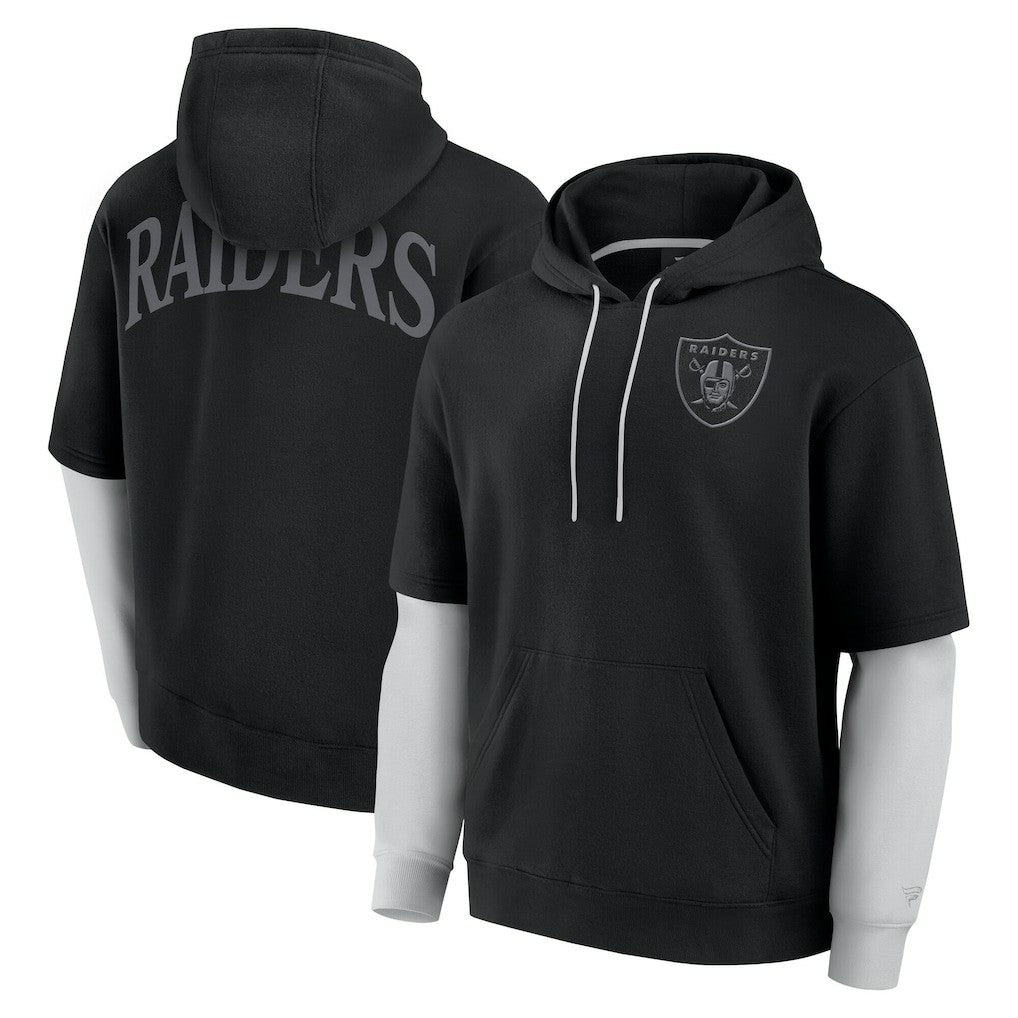 Fanatics Las Vegas Raiders Unisex Sleek Elements Pullover Hoodie Black
