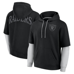 Fanatics Las Vegas Raiders Unisex Sleek Elements Pullover Hoodie Black