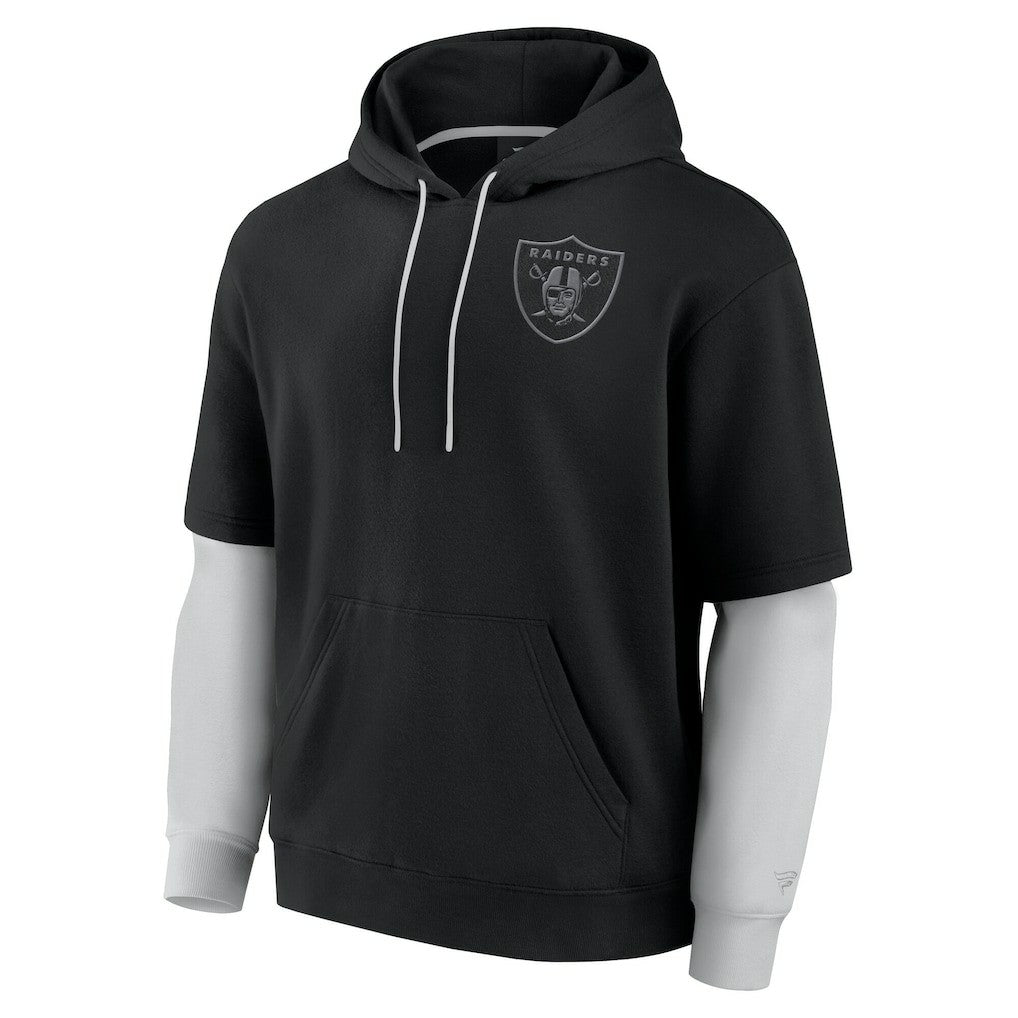 Fanatics Las Vegas Raiders Unisex Sleek Elements Pullover Hoodie Black