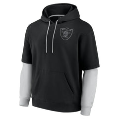 Fanatics Las Vegas Raiders Unisex Sleek Elements Pullover Hoodie Black