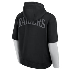 Fanatics Las Vegas Raiders Unisex Sleek Elements Pullover Hoodie Black