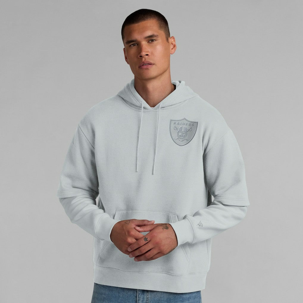 Fanatics Las Vegas Raiders Unisex Sleek Elements Pullover Hoodie Gray