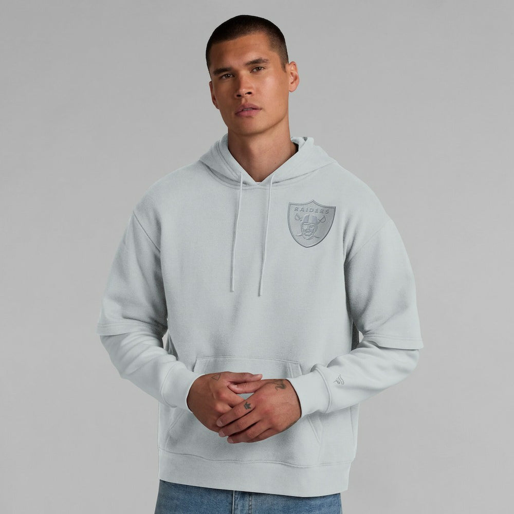 Fanatics Las Vegas Raiders Unisex Sleek Elements Pullover Hoodie Gray