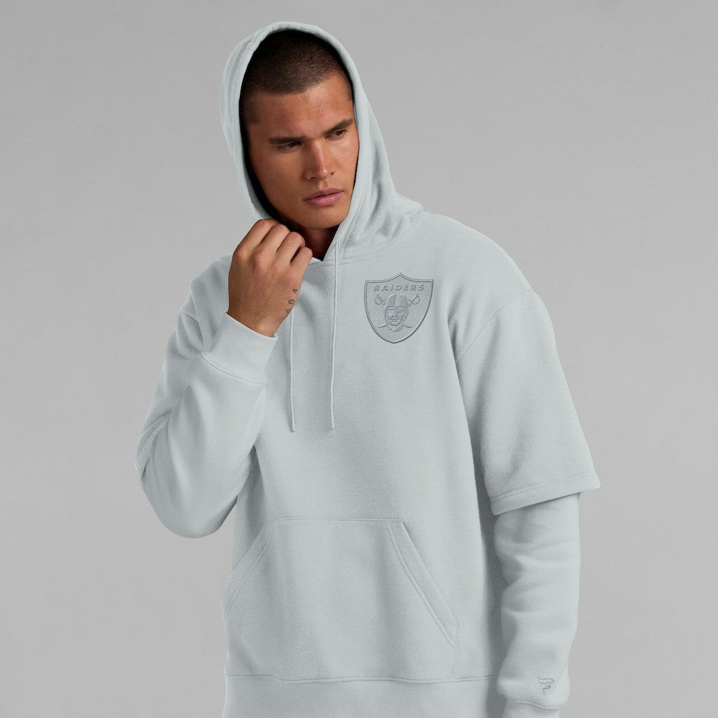 Fanatics Las Vegas Raiders Unisex Sleek Elements Pullover Hoodie Gray