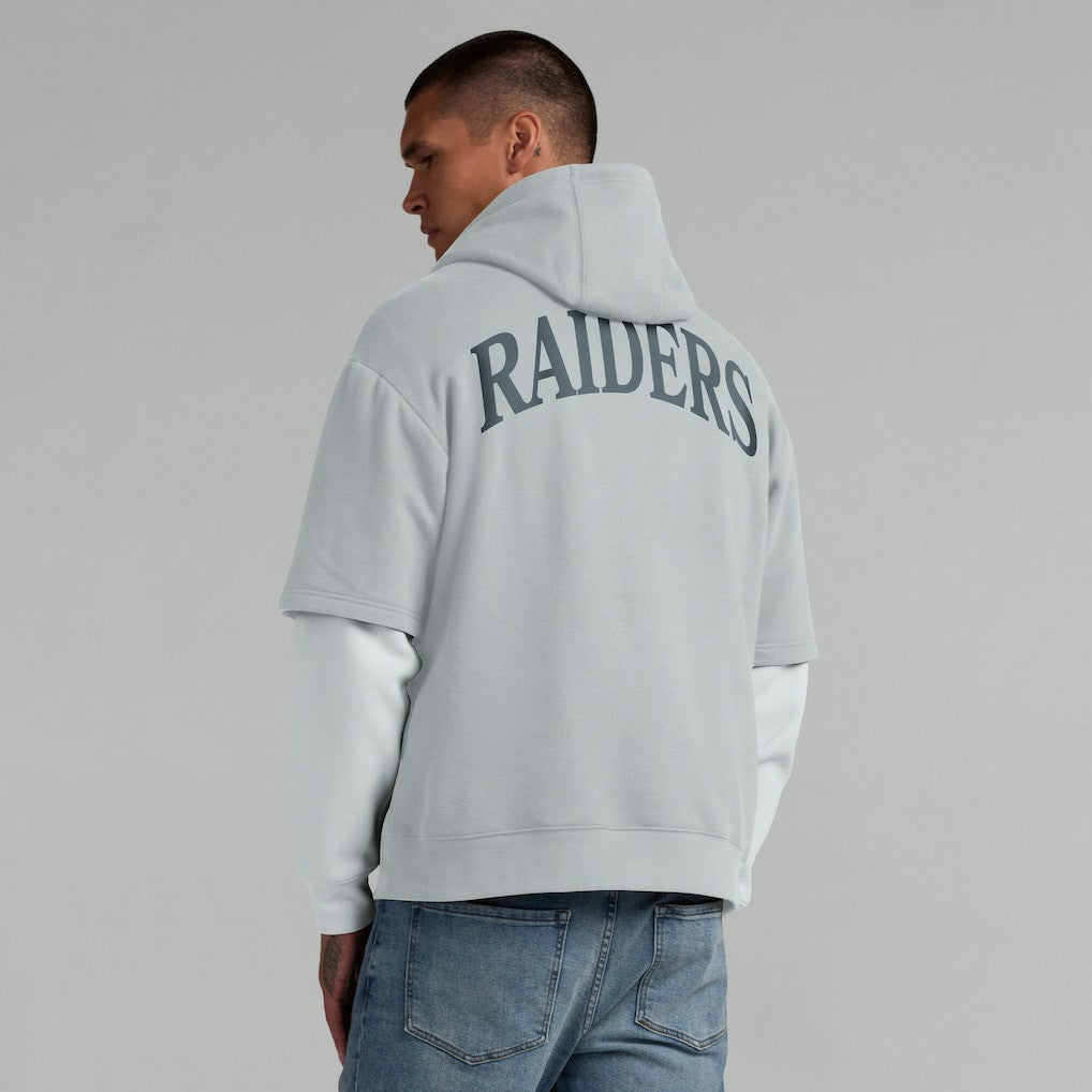 Fanatics Las Vegas Raiders Unisex Sleek Elements Pullover Hoodie Gray