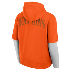 Fanatics Miami Dolphins Unisex Sleek Elements Pullover Hoodie Orange