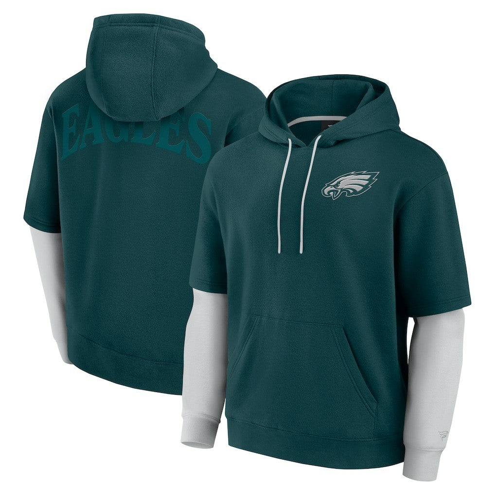 Fanatics Philadelphia Eagles Unisex Sleek Elements Pullover Hoodie Green