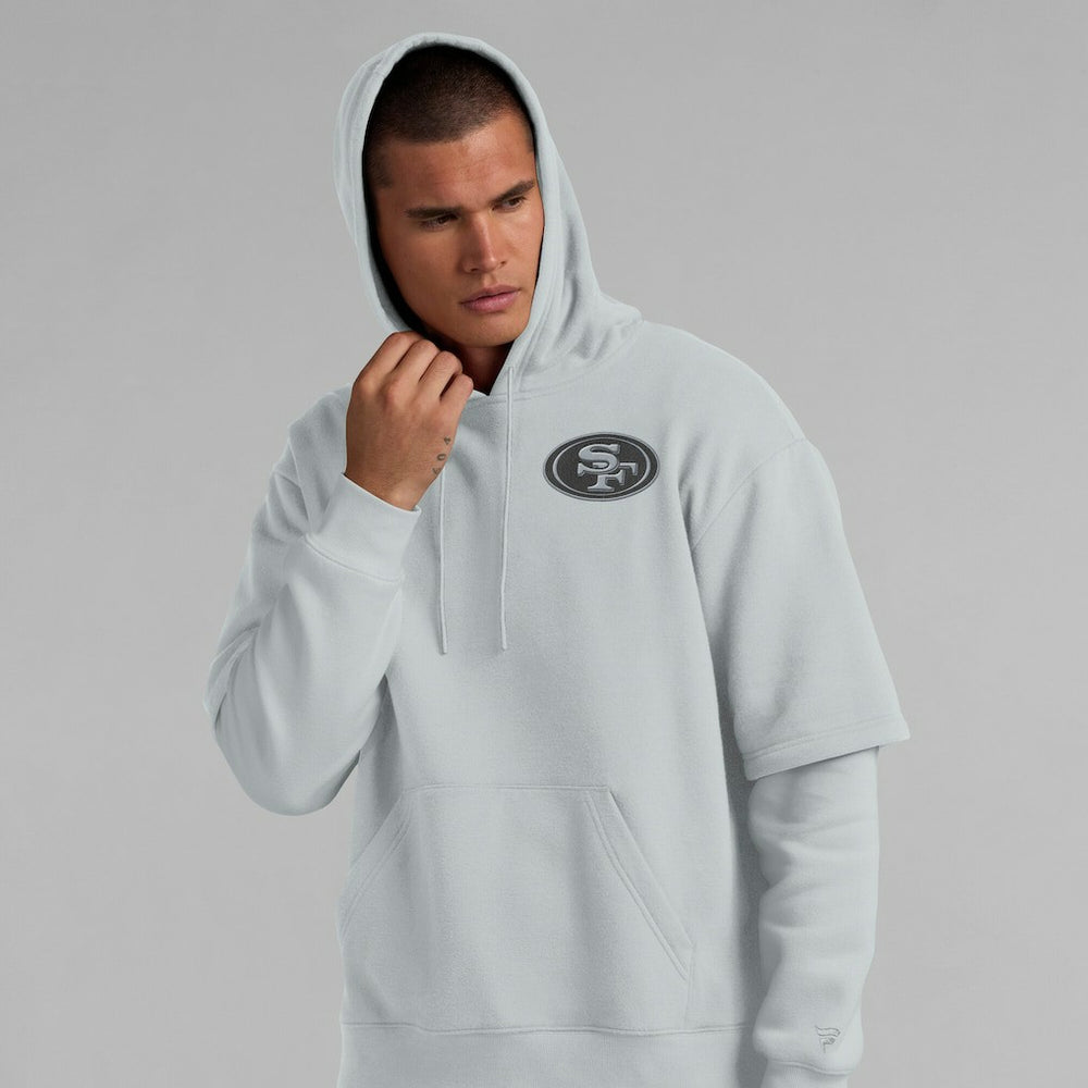 Fanatics San Francisco 49ers Unisex Sleek Elements Pullover Hoodie Gray