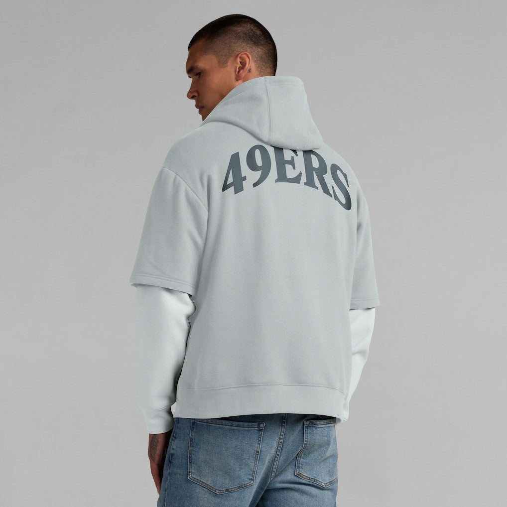 Fanatics San Francisco 49ers Unisex Sleek Elements Pullover Hoodie Gray