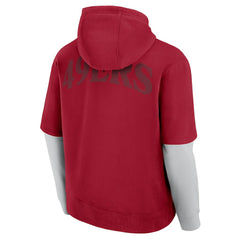 Fanatics San Francisco 49ers Unisex Sleek Elements Pullover Hoodie Scarlet