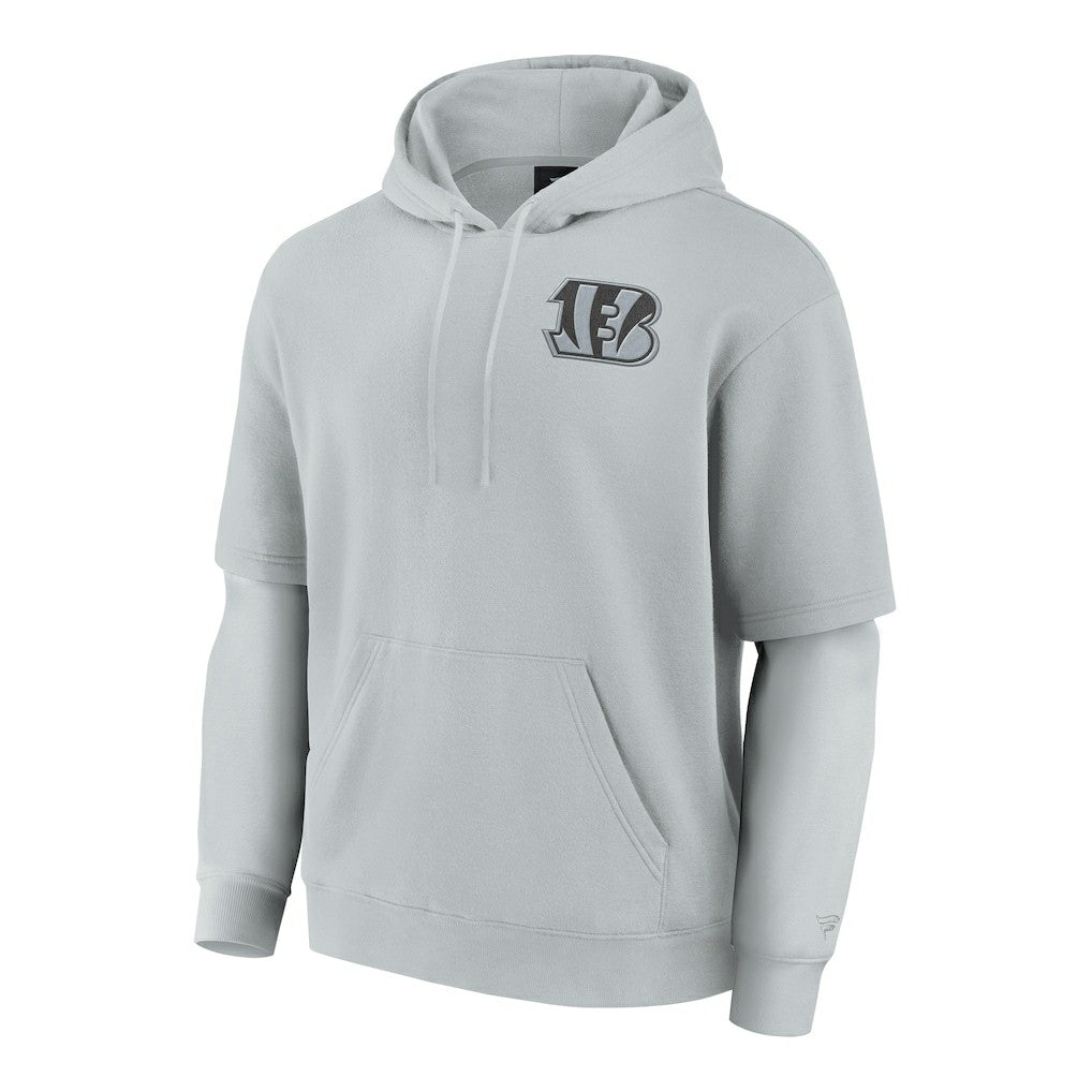 Fanatics Cincinnati Bengals Unisex Sleek Elements Pullover Hoodie Gray