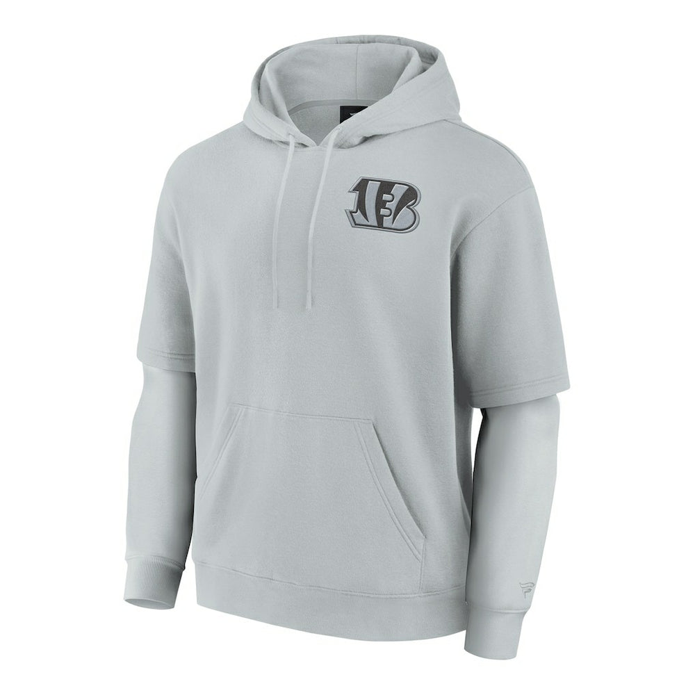 Fanatics Cincinnati Bengals Unisex Sleek Elements Pullover Hoodie Gray