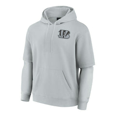 Fanatics Cincinnati Bengals Unisex Sleek Elements Pullover Hoodie Gray